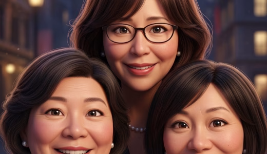 生成AIでおいちゃんと従姉妹たちをご紹介