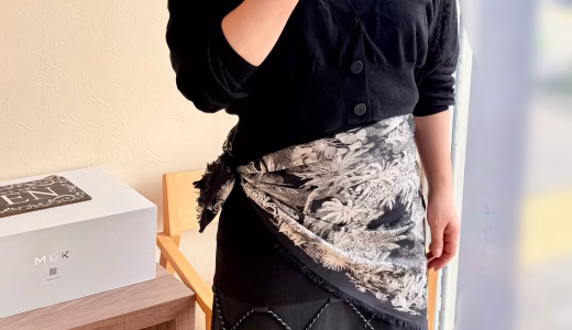 スカーフアレンジ、ちょっと工夫するだけで…